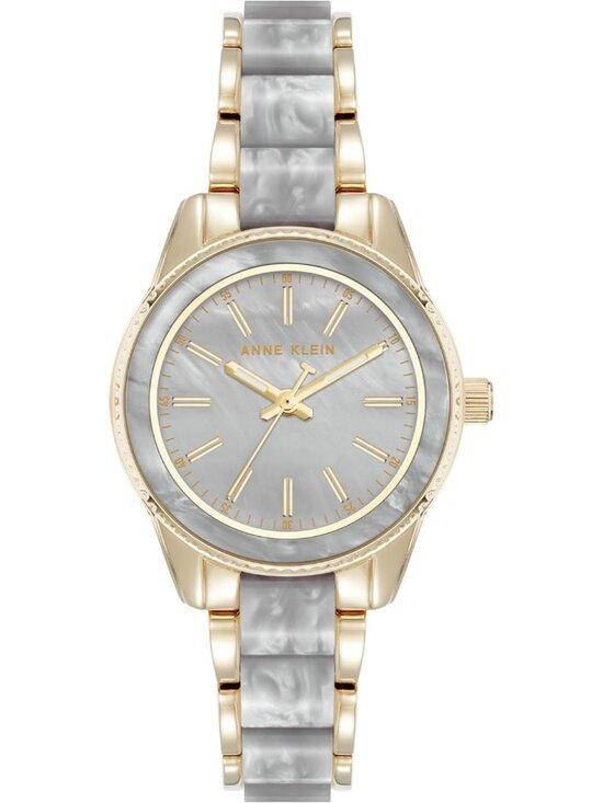 Anne Klein Women\'s Light Grey Analog Japanese Quartz Resin Bracelet Luxury Watch main image 4